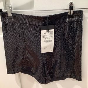 ZARA SEQUIN SHORTS